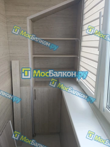 Шкаф на балкон купить в Домодедово на заказ недорого от МосБалкон