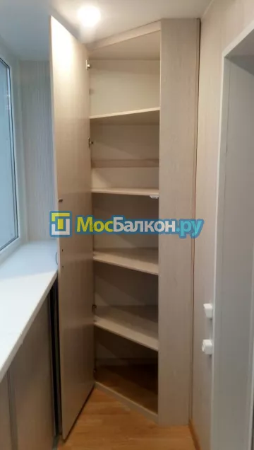 Шкаф на балкон купить в Домодедово на заказ недорого от МосБалкон