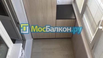 Шкаф на балкон купить в Домодедово на заказ недорого от МосБалкон