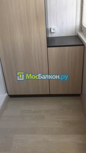 Шкаф на балкон купить в Домодедово на заказ недорого от МосБалкон