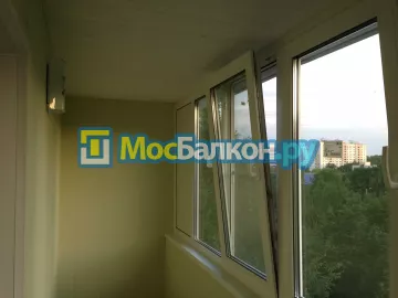 Отделка балкона и лоджии пластиковыми ПВХ панелями в Домодедово от компании МосБалкон