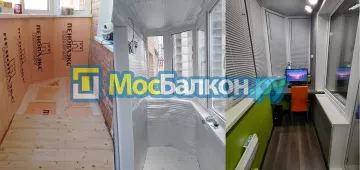 Заказать балкон в Домодедово цена от 1320 руб | Остекление балконов и лоджий МосБалкон