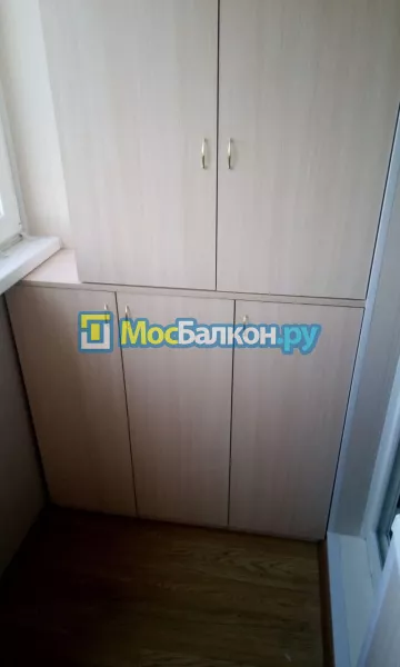 Шкаф на балкон купить в Домодедово на заказ недорого от МосБалкон