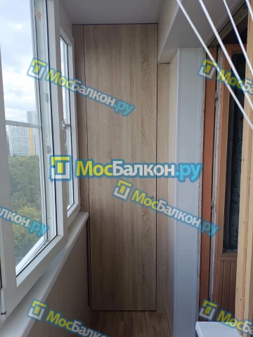 Шкаф на балкон купить в Домодедово на заказ недорого от МосБалкон