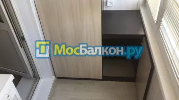 Шкаф на балкон купить в Домодедово на заказ недорого от МосБалкон