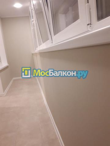 Отделка лоджии 6 метров гипсокартоном