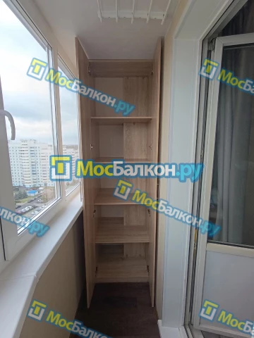 Шкаф на балкон купить в Домодедово на заказ недорого от МосБалкон