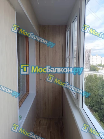 Шкаф на балкон купить в Домодедово на заказ недорого от МосБалкон