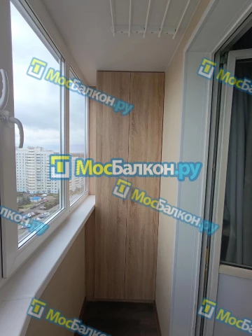 Шкаф на балкон купить в Домодедово на заказ недорого от МосБалкон