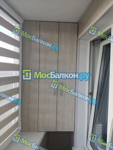 Шкаф на балкон купить в Домодедово на заказ недорого от МосБалкон