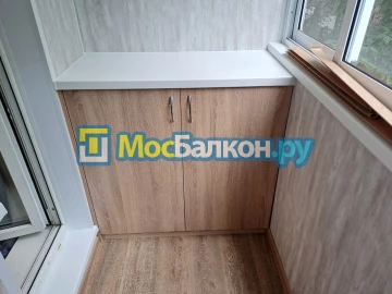 Шкаф на балкон купить в Домодедово на заказ недорого от МосБалкон