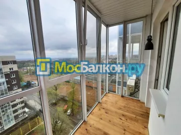 Отделка балкона и лоджии пластиковыми ПВХ панелями в Домодедово от компании МосБалкон