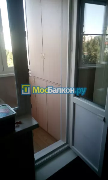 Шкаф на балкон купить в Домодедово на заказ недорого от МосБалкон