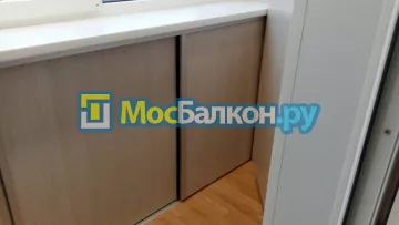 Шкаф на балкон купить в Домодедово на заказ недорого от МосБалкон