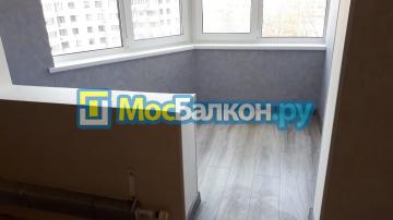 Остекление балкона с утеплением и отделкой +  покраской стен