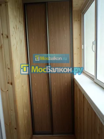 Шкаф на балкон купить в Домодедово на заказ недорого от МосБалкон
