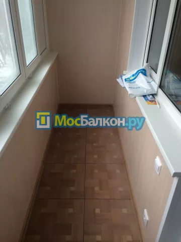 Отделка балкона и лоджии пластиковыми ПВХ панелями в Домодедово от компании МосБалкон