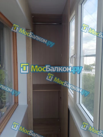 Шкаф на балкон купить в Домодедово на заказ недорого от МосБалкон