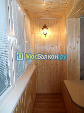 Отделка деревянной вагонкой лоджии 3 метра под совмещение