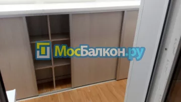 Шкаф на балкон купить в Домодедово на заказ недорого от МосБалкон