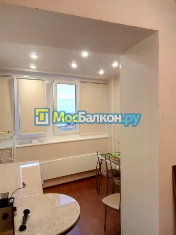Объединение балкона и лоджии с комнатой в  Домодедово