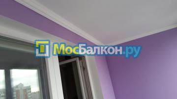 Отделка и покраска небольшой лоджии