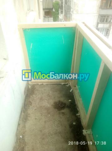 Каркас из бруса на Г образный балкон