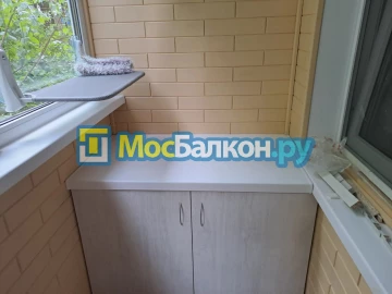 Шкаф на балкон купить в Домодедово на заказ недорого от МосБалкон