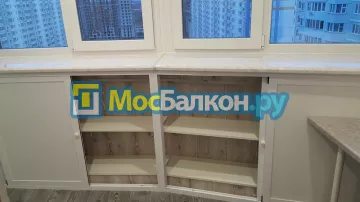 Шкаф на балкон купить в Домодедово на заказ недорого от МосБалкон